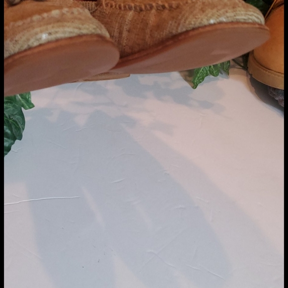 Stuart Weitzman tan metallic leather loafer 7.5 C - Picture 7 of 10